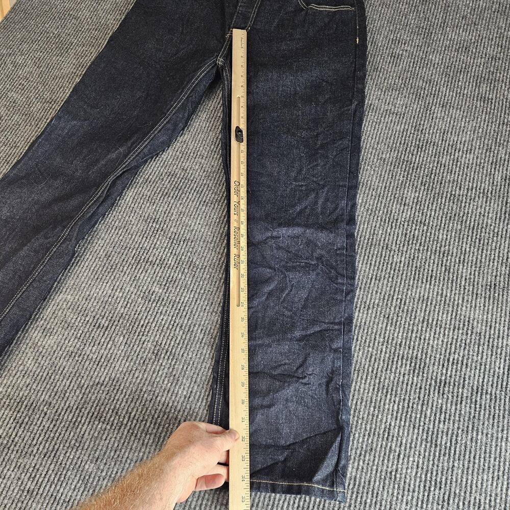 Tommy Hilfiger Jeans Mens 34x32 Dark Wash Straight Leg Denim Blue Classic Casual - Picture 7 of 14